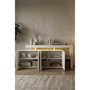 Luma Ledli̇ Konsol, Beyaz Beyaz