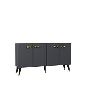 8222-64dd Kb150 Konsol,tv Üni̇tesi̇ ANTRASİT-ALTIN