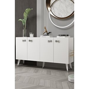 8222-64dd Kb150 Konsol,tv Üni̇tesi̇ BEYAZ-GÜMÜŞ Beyaz-Gümüş