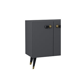 8222-64dd Kb150 Konsol,tv Üni̇tesi̇ ANTRASİT-ALTIN-SİYAH