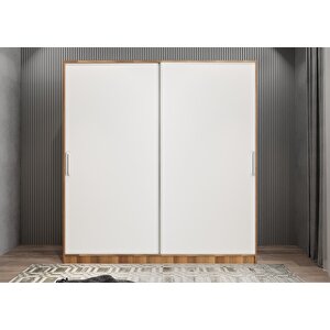 Eko Life Sürgülü Gardırop Ceviz&beyaz G.r.l.e_7_160cm 160 cm