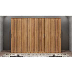 Eko Işıltı Sürgülü Gardırop Ceviz G.r.i.e_3_270cm 270 cm