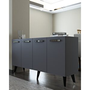 8226-128dd Kb150 Konsol,tv Üni̇tesi̇ ANTRASİT-GÜMÜŞ Antrasit Gümüş