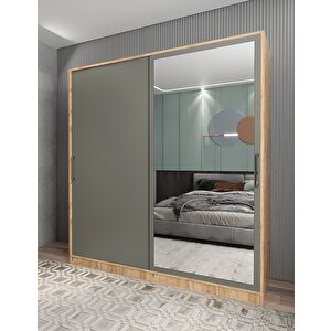 Life Sürgülü Gardırop Çam&antrasit G.r.l_8_140cm 140 cm