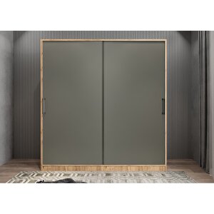 Eko Life Sürgülü Gardırop Çam&füme G.r.l.e_8_208cm 208 cm