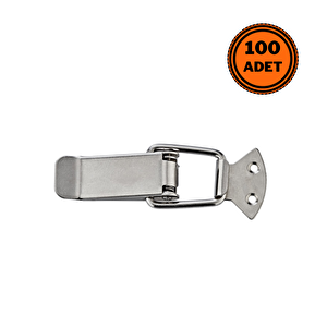 100 Adet Sandık Klipsi Kilidi Gergi Mandalı Orta Boy Nikel