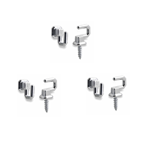 6 Adet Osena Anahtar Askısı Kanca Metal Krom Kod: 4147
