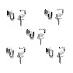 10 Adet Osena Anahtar Askısı Kanca Metal Krom Kod: 4147