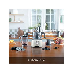 X Refika Mastermaid Power 10 In 1 Mutfak Robotu Swiss Cream 2000w