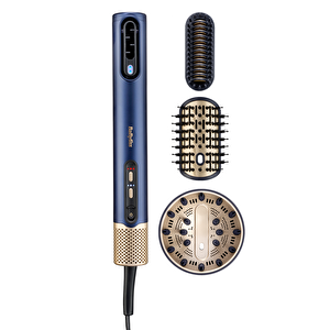 Saç Kurutma Ve Şekillendirme Seti Air Wand, Difüzör Başlık Dahil, 1600w, 3 Başlık, İyon Teknolojisi 3 Başlıklı Yuvarlak Uç
