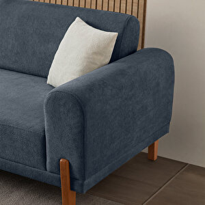 Eymense Mocha Plus Sırt Mekanizmalı Kanepe Mavi