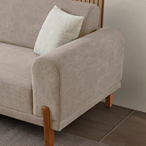 Eymense Mocha Plus Sırt Mekanizmalı Kanepe Sütlü Kahve