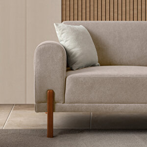 Eymense Mocha Plus Sırt Mekanizmalı Kanepe Sütlü Kahve