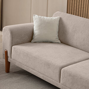 Eymense Mocha Plus Sırt Mekanizmalı Kanepe Sütlü Kahve