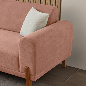 Eymense Mocha Plus Sırt Mekanizmalı Kanepe Pembe