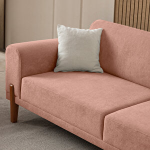 Eymense Mocha Plus Sırt Mekanizmalı Kanepe Pembe