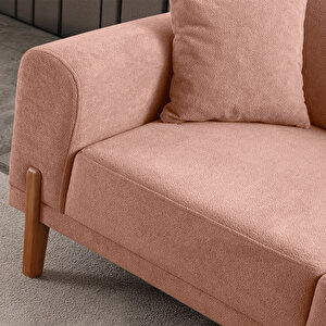 Eymense Mocha Plus Sırt Mekanizmalı Köşe Koltuk Pembe Sağ Köşe