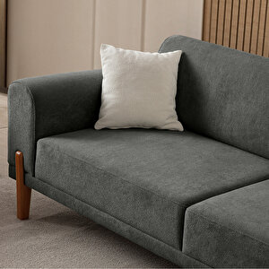 Eymense Mocha Plus Sırt Mekanizmalı Kanepe Antrasit