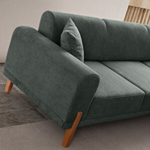 Eymense Mocha Plus Sırt Mekanizmalı Köşe Koltuk Yeşil Sağ Köşe