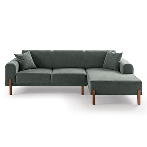 Eymense Mocha Plus Sırt Mekanizmalı Köşe Koltuk Yeşil Sağ Köşe