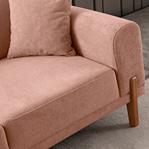 Eymense Mocha Plus Sırt Mekanizmalı Köşe Koltuk Pembe Sol Köşe