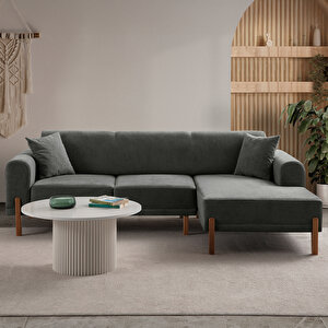 Mocha Plus Sırt Mekanizmalı Köşe Koltuk Antrasit Sağ Köşe Antrasit