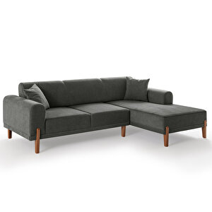 Eymense Mocha Plus Sırt Mekanizmalı Köşe Koltuk Antrasit Sağ Köşe