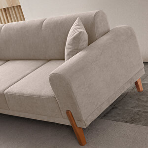 Eymense Mocha Plus Sırt Mekanizmalı Köşe Koltuk Sütlü Kahve Sol Köşe