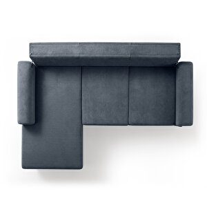 Eymense Mocha Plus Sırt Mekanizmalı Köşe Koltuk Mavi Sol Köşe