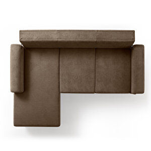 Eymense Mocha Plus Sırt Mekanizmalı Köşe Koltuk Kahverengi Sol Köşe