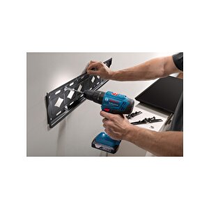 Bosch Gsb 183-li 2 Ah Tek Akülü Vidalama Darbeli Matkap + 32 Parça Bits Uç Seti + Mavi Sırt Çantası