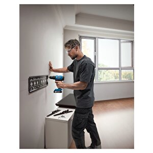 Bosch Gsb 183-li 2 Ah Tek Akülü Vidalama Darbeli Matkap + 32 Parça Bits Uç Seti + Mavi Sırt Çantası