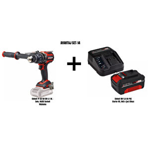 Set-14 (einhell Tp-cd 18/120 Li-i Bl Akülü Darbeli Vidalama+einhell 18v 4,0 Ah Pxc Starter Kit, Akü & Şarj Cihazı)