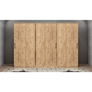 Eko Işıltı Sürgülü Gardırop Çam G.r.i.e_4_180cm 180 cm