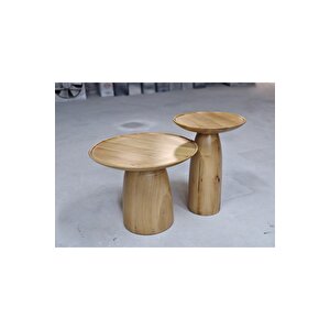 İkili Ahşap Sehpa