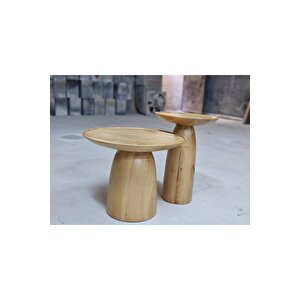 İkili Ahşap Sehpa