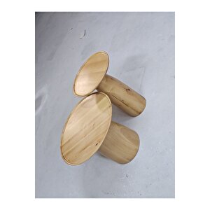 İkili Ahşap Sehpa