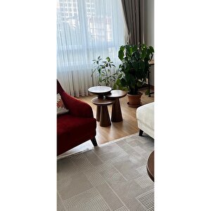 Ihlamur Wood Desıgn 3 Lü Ceviz Mantar Sehpa