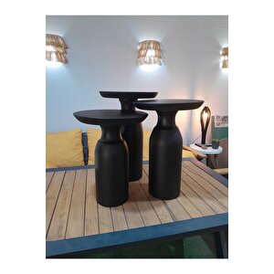 Üçlü Zigon Mantar Sehpa