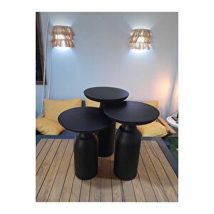 Üçlü Zigon Mantar Sehpa