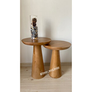 İkili Mantar Sehpa(vernikli)