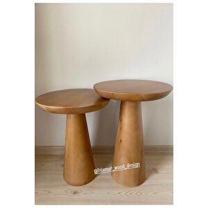 İkili Mantar Sehpa(vernikli)