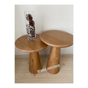 İkili Mantar Sehpa(vernikli)