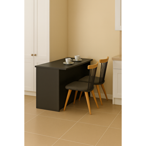 Dans Mutfak Adası 6 Çekmeceli Alt Modül 120 Cm Tezgah Dahil - Antrasit