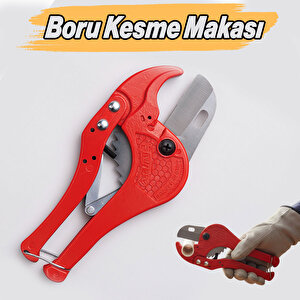 Pvc Boru Kesme Makası Profesyonel Güçlü Çelik Bıçaklı Ergonomik Plastik Boru Kesme Aleti