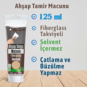 Kullanım Hazır Ahşap Parke Tamir Macunu Gri̇ Mobilya Masa Dolgu Çatlak Çizik Giderici 125 Ml