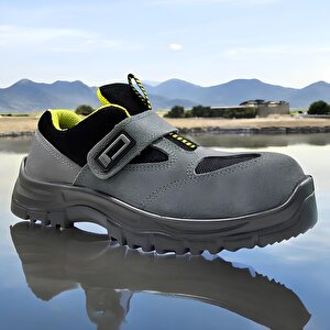 Cırtlı Çelik Demir Burunlu 40 Numara Çelik Ara Tabanlı Süet Güvenlik İnşaatçı Ayakkabı İş Ayakkabısı