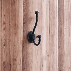 Vestiyer Portmanto Dolap Askılık Askılığı Duvar Banyo Mutfak Elbise Kıyafet Askısı Siyah Askı