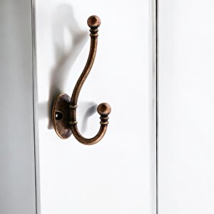 Metal Askı Antik Bakır Vestiyer Portmanto Dolap Askılık Askılığı Duvar Banyo Mutfak Elbise Askısı