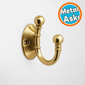 Metal Askı Bronz Vestiyer Dolap Askılık Askılığı Duvar Banyo Mutfak Elbise Kıyafet Çanta Askısı